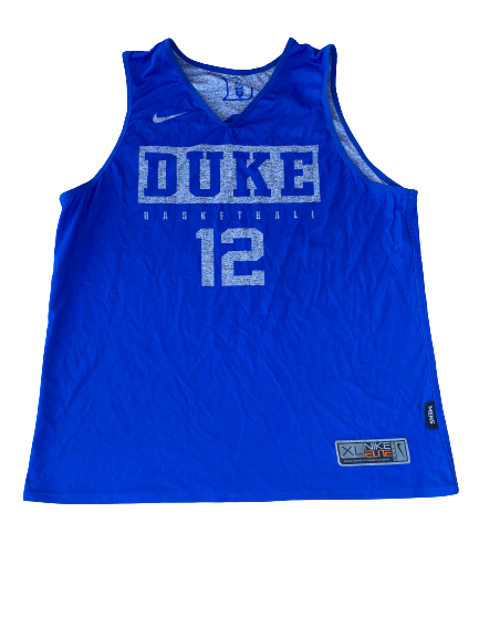 Javin DeLaurier Duke Basketball Reversible Practice Jersey (Size XL)