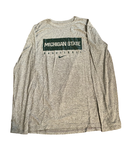 Xavier Tillman Michigan State Team Issued Workout Shirt (Size XLT)