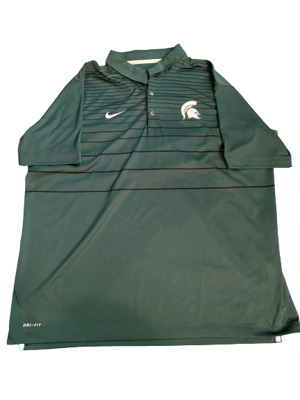 Xavier Tillman Michigan State Team Issued Polo Shirt (Size XXL)