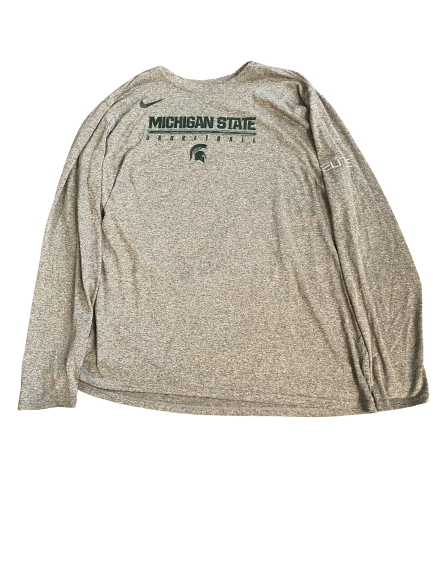 Xavier Tillman Michigan State Team Issued Workout Shirt (Size XXLT)