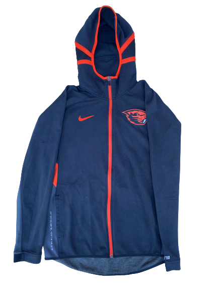 Aleah Goodman Oregon State Basketball Team Issued Zip Up Jacket (Size M)