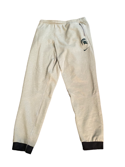 Xavier Tillman Michigan State Team Issued Travel Sweatpants (Size XXLT)