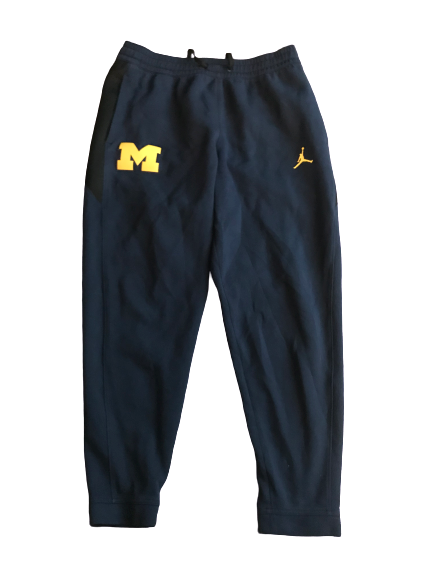 Shea Patterson Michigan Team Issued Jordan Travel Sweatpants (Size XL)