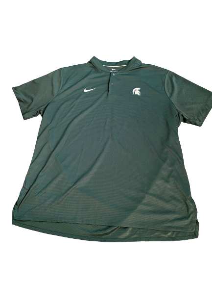 Xavier Tillman Michigan State Team Issued Polo Shirt (Size XXL)