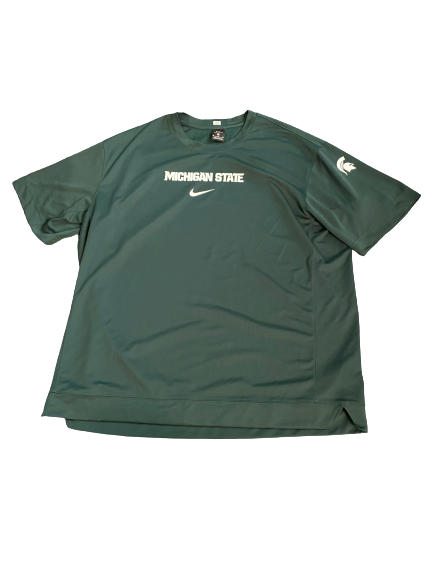 Xavier Tillman Michigan State Team Exclusive Game Warm-Up Shirt - Photo Matched (Size XL)