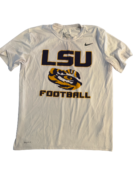 Ray Thornton LSU Football Team Issued Workout Shirt (Size L)