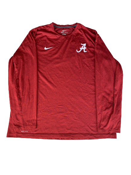 Lawson Schaffer Alabama Nike Long Sleeve Shirt (Size XXL)