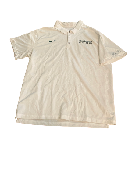 Xavier Tillman Michigan State Team Issued Polo Shirt (Size XXL)