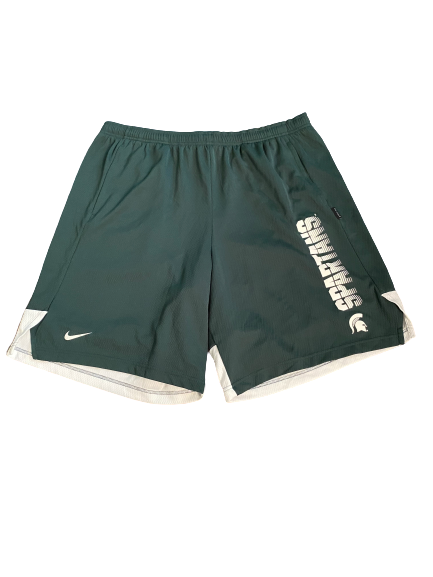 Xavier Tillman Michigan State Team Issued Shorts (Size XXL)
