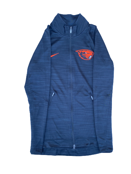 Aleah Goodman Oregon State Basketball Team Issued Zip Up Jacket (Size M)