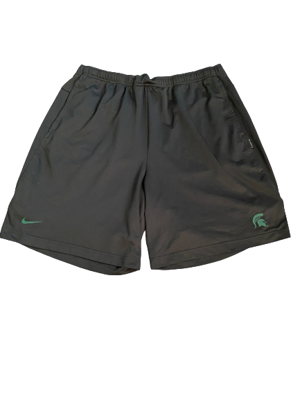 Xavier Tillman Michigan State Team Issued Workout Shorts (Size XXL)