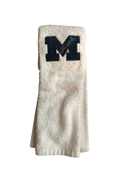 Shea Patterson Michigan Game Used Signed Towel