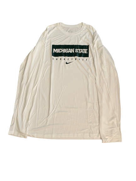 Xavier Tillman Michigan State Team Issued Workout Shirt (Size XLT)