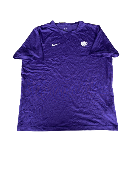 Barry Brown Kansas State Basketball Team Issued Workout Shirt (Size L)