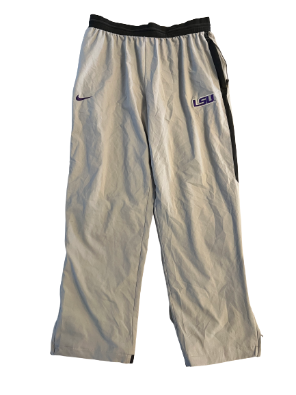 Ray Thornton LSU Football Team Issued Travel Sweatpants (Size XL)