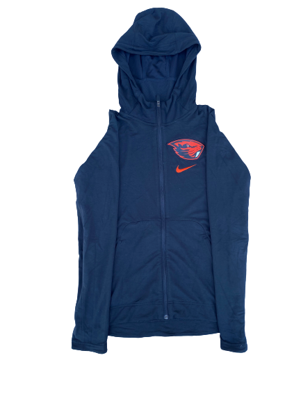 Aleah Goodman Oregon State Basketball Team Issued Zip Up Jacket (Size S)