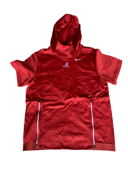 Lawson Schaffer Alabama Nike Short Sleeve Hooded Sweatshirt (Size L)