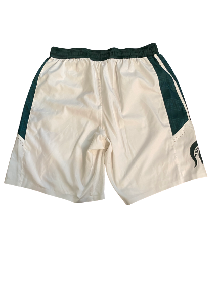 Xavier Tillman Michigan State 2019-2020 Game Worn Shorts - Photo Matched