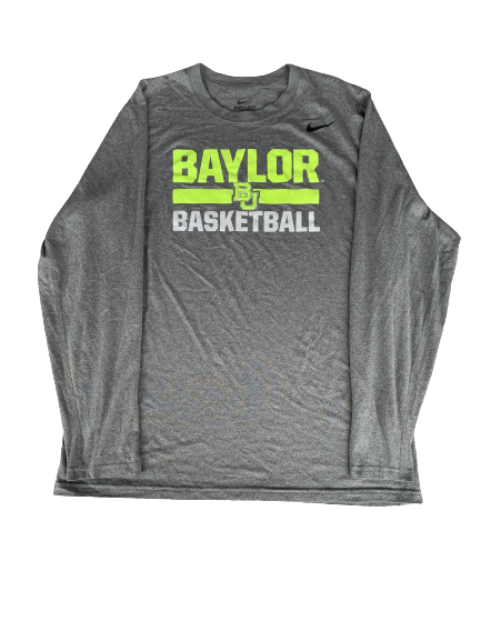 Makai Mason Baylor Basketball Nike Long Sleeve Shirt (Size L)