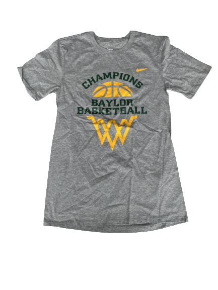MaCio Teague Baylor Basketball Team Issued "CHAMPIONS" T-Shirt (Size S)