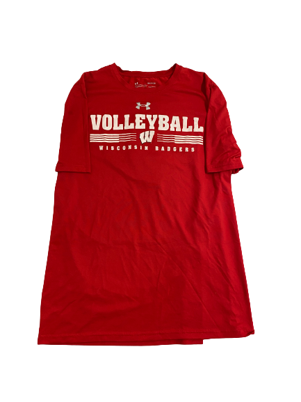 Anna MacDonald Wisconsin Volleyball Player-Exclusive Practice Shirt Wi ...