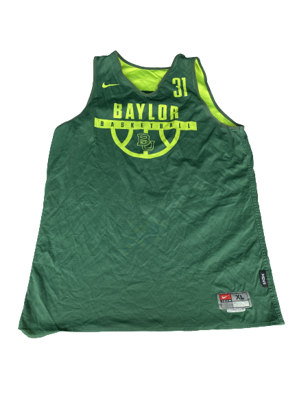 MaCio Teague Baylor Basketball 2018-2019 Season Worn Player Exclusive Reversible Practice Jersey (Size XL)