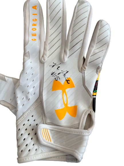 JR Pace Northwestern Football SIGNED Limited Edition "Georgia" Football Gloves