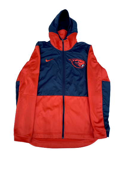 Aleah Goodman Oregon State Basketball Team Issued Zip Up Jacket (Size M)