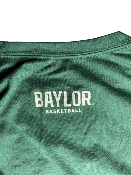 MaCio Teague Baylor Basketball Player Exclusive Long Sleeve Shirt (Size XL)