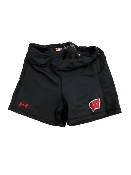 Anna MacDonald Wisconsin Volleyball Team-Issued Compression Spandex (Size Women&