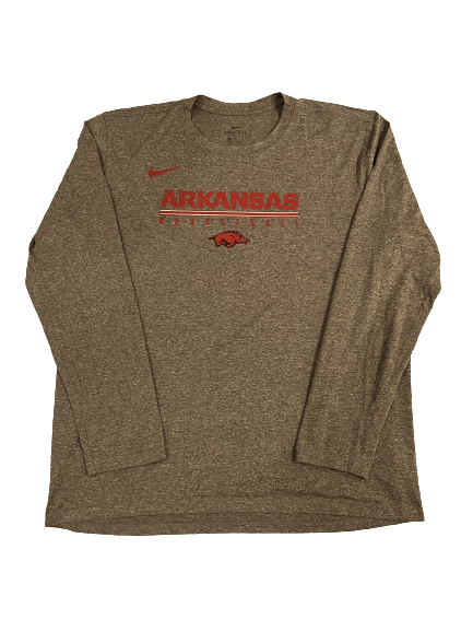 Jimmy Whitt Jr. Arkansas Basketball Team Issued Long Sleeve Shirt (Size XL)