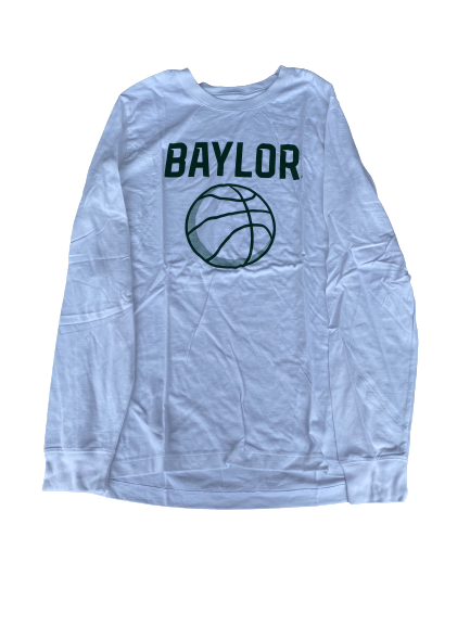 MaCio Teague Baylor Basketball Team Issued Long Sleeve Workout Shirt (Size L)
