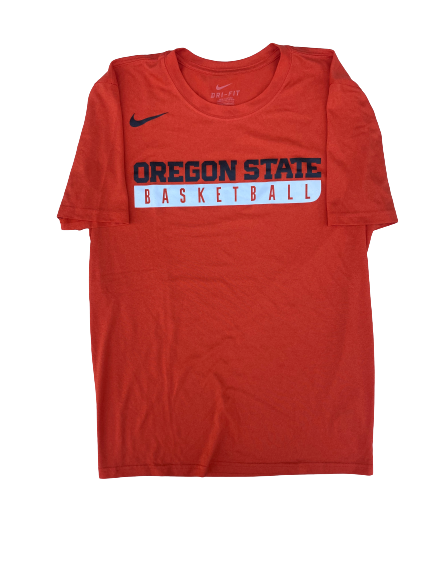 Aleah Goodman Oregon State Basketball Team Issued Workout Shirt (Size S)