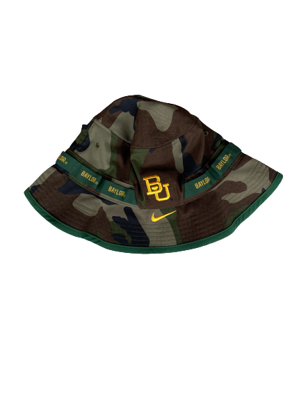 MaCio Teague Baylor Basketball Team Issued Camo Bucket Hat