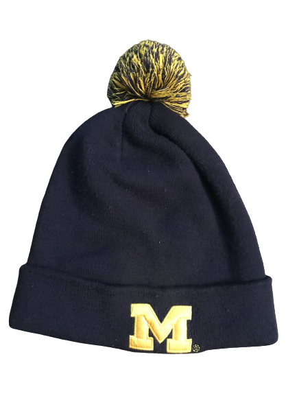 Tyrone Wheatley Jr. Michigan Team Issued Jordan Beanie Hat