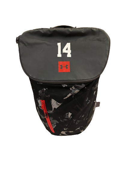 Marcus Santos-Silva Texas Tech Basketball Team Issued Travel Backpack with Number
