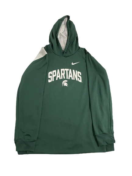 Elijah Collins Michigan State Football Team-Issued Sweatshirt (Size XL)