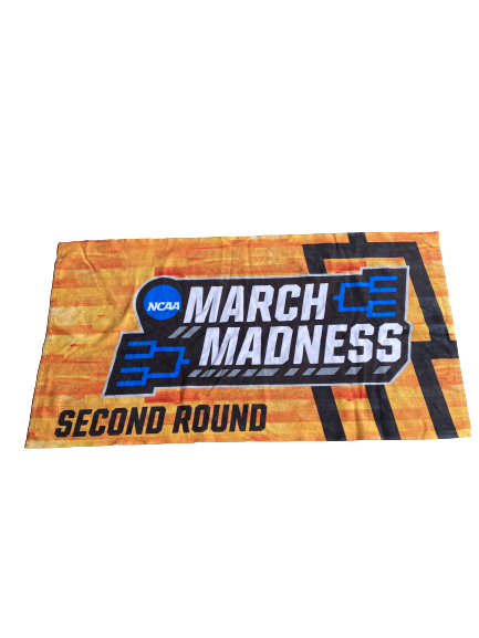 MaCio Teague Exclusive 2021 NCAA March Madness SECOND ROUND Bench Towel