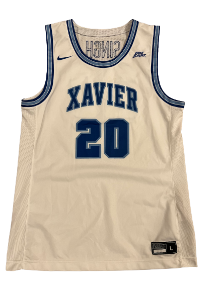 Ramon Singh Xavier Basketball Alternate Game Issued Jersey (Size L)