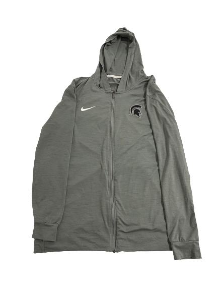 Elijah Collins Michigan State Football Team-Issued Zip-Up Jacket (Size XL)