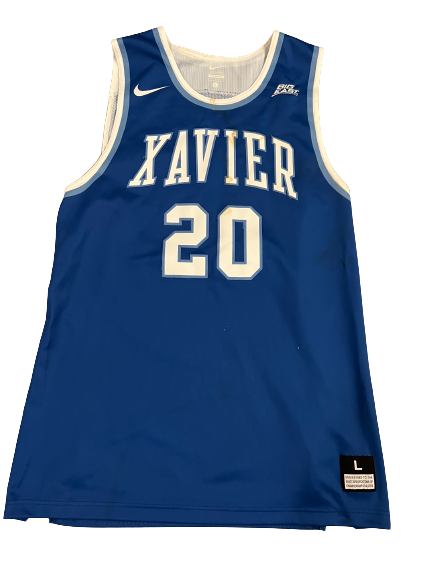Ramon Singh Xavier Basketball Alternate Game Issued Jersey (Size L)