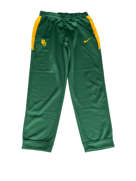 MaCio Teague Baylor Basketball Team Exclusive Travel Sweatpants (Size L)