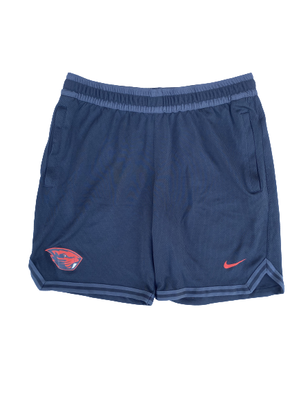 Aleah Goodman Oregon State Basketball Team Issued Workout Shorts (Size L)