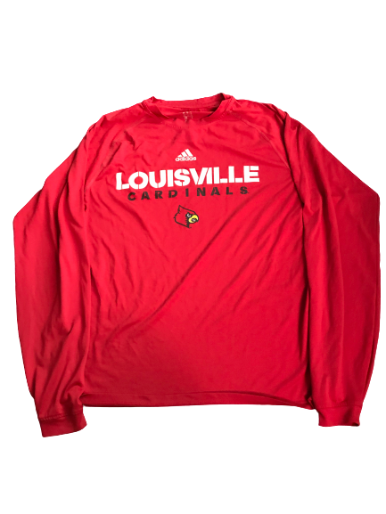 Cornelius Sturghill Louisville Team Issued Long Sleeve Shirt with Number on Back (Size M)