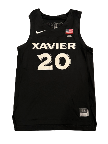Ramon Singh Xavier Basketball 2018-2019 Game Issued Jersey (Size 44)