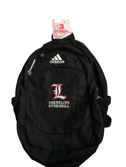 Cornelius Sturghill Louisville Team Issued Backpack With Travel Tag
