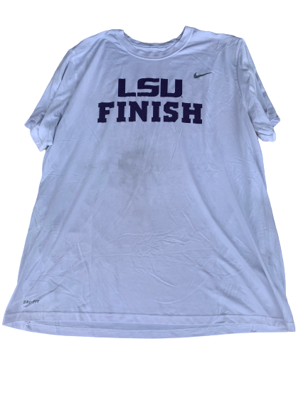 Breiden Fehoko LSU "Finish" Nike T-Shirt (Size XXXL)