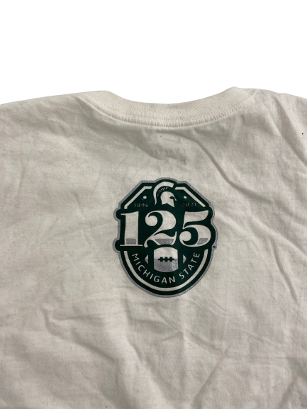Elijah Collins Michigan State Football 125 Years Player-Exclusive T-Shirt (Size XL)