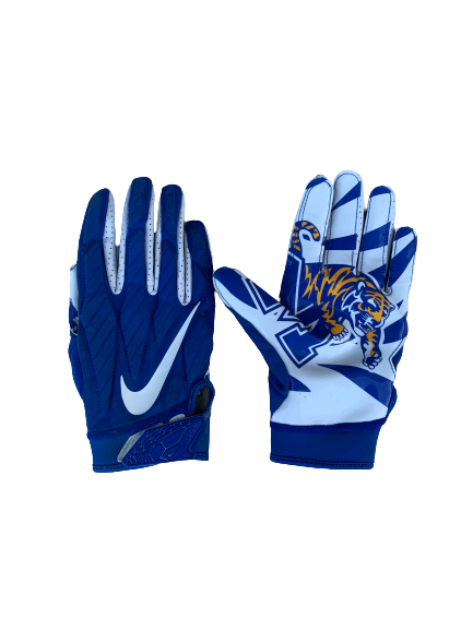 Kedarian Jones Memphis Football Nike Gloves (Size L)