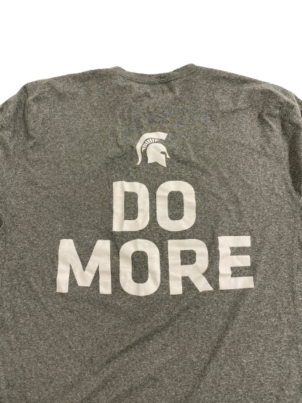 Elijah Collins Michigan State Football Spartan Training "Do More" Player-Exclusive T-Shirt (Size L)